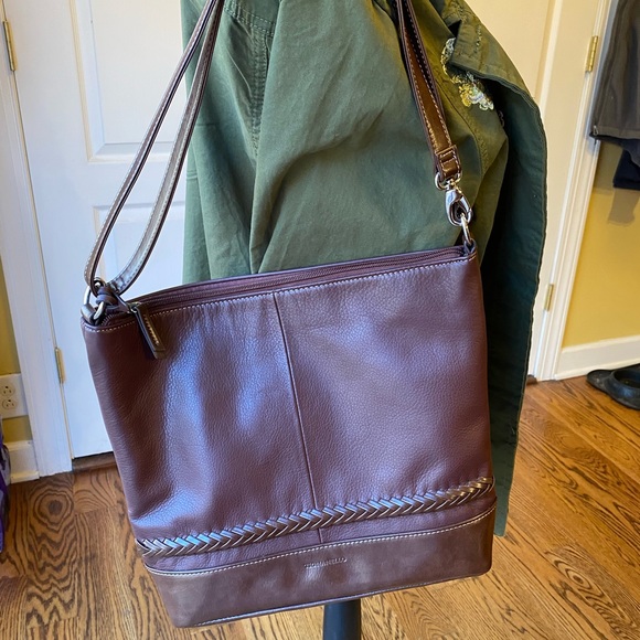 Beautiful all leather shoulder bag - Picture 1 of 4